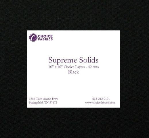 Supreme Solids - 10x10 Layers - Black (42 Squares)