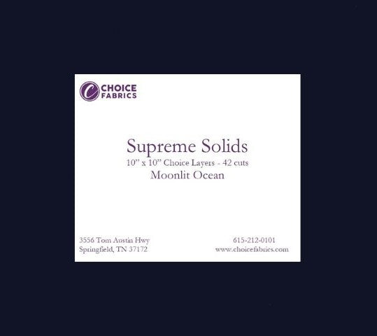 Supreme Solids - 10x10 Layers - Navy (42 Squares)