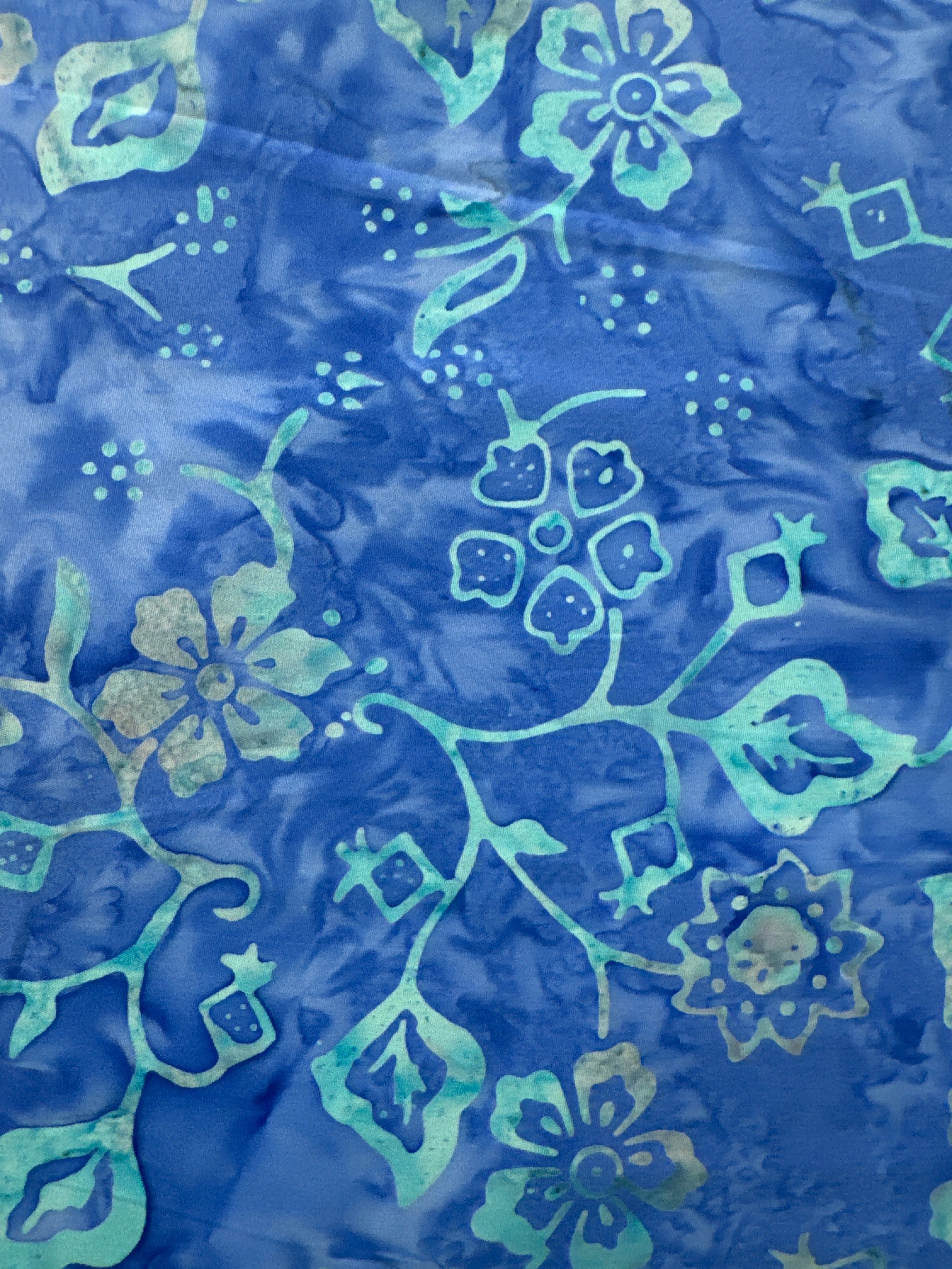 TT Aqua Vines on Blue