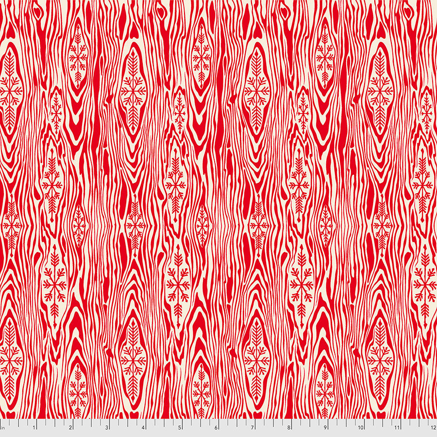 FS Yule Log Holly Berry Holiday Homies Flannel Red