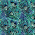 Feather Teal Affinity Cotton 44"/45" Fabric Per Yard