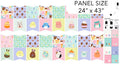 Finished Bunting Springtime Squishmallows 24"/43" Panel