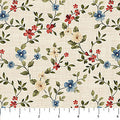 Floral Trail Cream Multi Farmhouse 28604-11 Cotton 44"/45" Fabric Per Yard