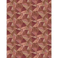 Floralscape - Geometric Red Cotton 44"/45" Fabric Per Yard