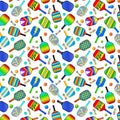 White Pickleball Paddle Fitness Fanatic 44"/45" Fabric Per Yard