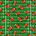 Football Balls on Ground Fitness Fanatic 44"/45" Fabric Per Yard