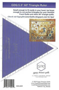 GDQ 5.5" 60 Degree Triangle Ruler