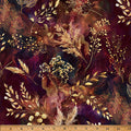 Global Spice Midnight Flora A Hoffman Spectrum Print Cotton 43"/44" Fabric Per Yard