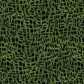 Go with the Flow Mosaic Shards Dark Lime Cotton 44"/45" Fabric Per Yard