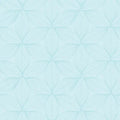 Go with the Flow Star Leaves Light Turquoise Cotton 44"/45" Fabric Per Yard