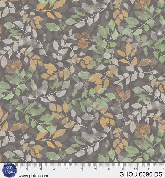 Golden Hour Deep Blue Allover Vines Cotton 44”/45” Fabric Per Yard