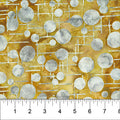 Golden Retro Dot Grid Bubble Pop 83703-57 Cotton 44”/45” Fabric Per Yard