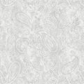 Gray Paisley Jane Cotton Wideback Fabric