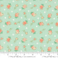 Aqua Abloom Robins Egg Birdhouses Novelty Houses Floral 44"/45" Fabric Per Yard