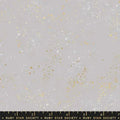 Grey Dove Speckled Metallic Cotton Wideback Fabric per yard
