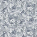 Grey First Light Paint Swirls Cotton Wideback Fabric per yard