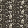 Jungle Romp Small Animals Black 43"/44" Fabric Per Yard
