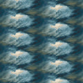 Blue Coastal Guardians Stormy Sky 43"/44" Fabric Per Yard