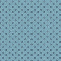 Here Kitty, Kitty Polka Paws Blue 43"/44" Fabric Per Yard