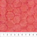 Hexies Grapefruit Red 81700-32 Cotton 44"/45" Fabric Per Yard