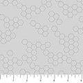 Hexies Gray Pigment Dewfall Cotton 44"/45" Fabric Per Yard