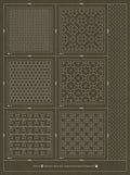 Hitome-Zashi Coaster Pattern 1 Slate