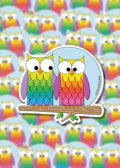 Hootsville Row Owls Stickers