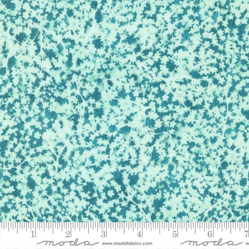 MO Bluebell Teal Queen Anne Floral