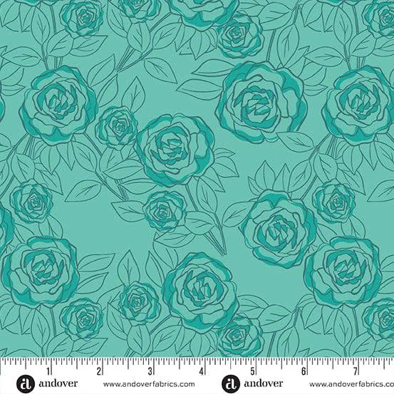 AN Color Me Pretty Rose Bloom Teal