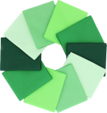 Supreme Solids - Fat Quarter Bundle - 10 pack (Shades of Green)