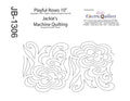 1306 Playful Roses Pantograph by Jackie Brown