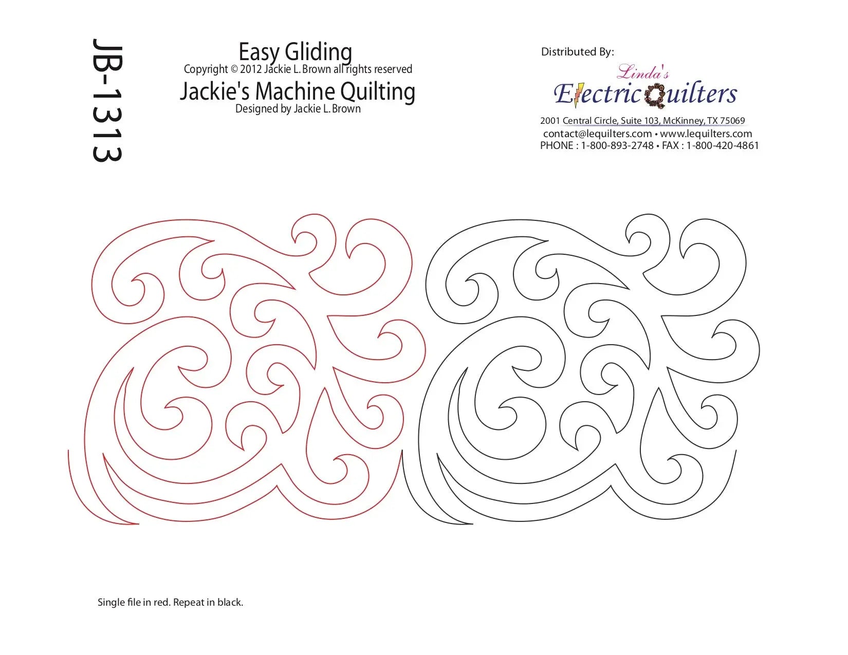 1313 Easy Gliding Pantograph by Jackie Brown
