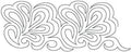 1319 Spin On Feathers Pantograph by Jackie Brown
