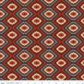 John Wayne American West Southwest Red 43"/44" Fabric Per Yard