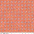 Juju's Petals Calico Orange Cotton 43"/44" Fabric Per Yard
