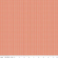 Juju's Petals Stripes Orange Cotton 43"/44" Fabric Per Yard