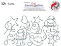 006 Santa Pantograph by Linda V. Taylor