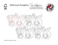 124 Halloween Pumpkins Pantograph by Linda V. Taylor