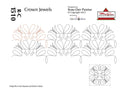 1510 Crown Jewels Pantograph And Block by Rose-Clair Fletcher