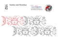 152 Moonface And Sunface Pantograph by Linda V. Taylor