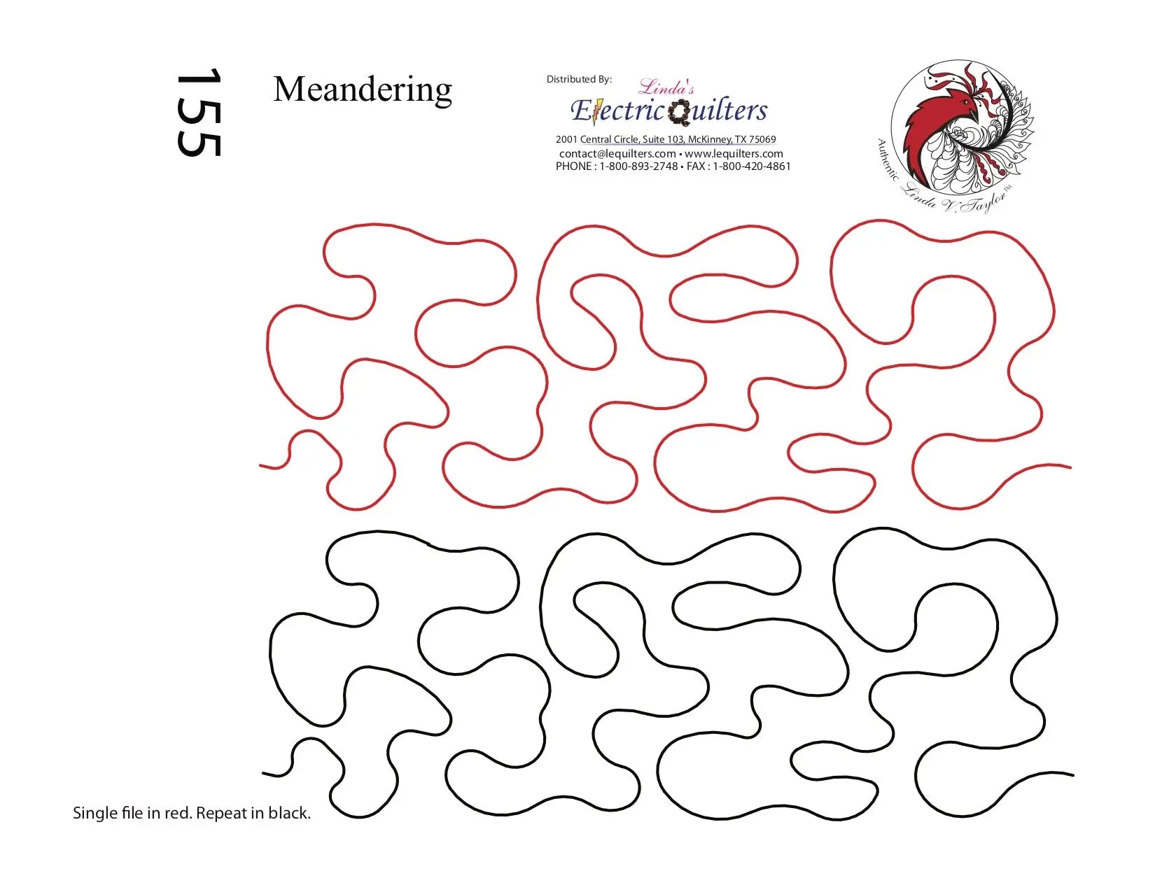 155 Meandering Pantograph by Linda V. Taylor