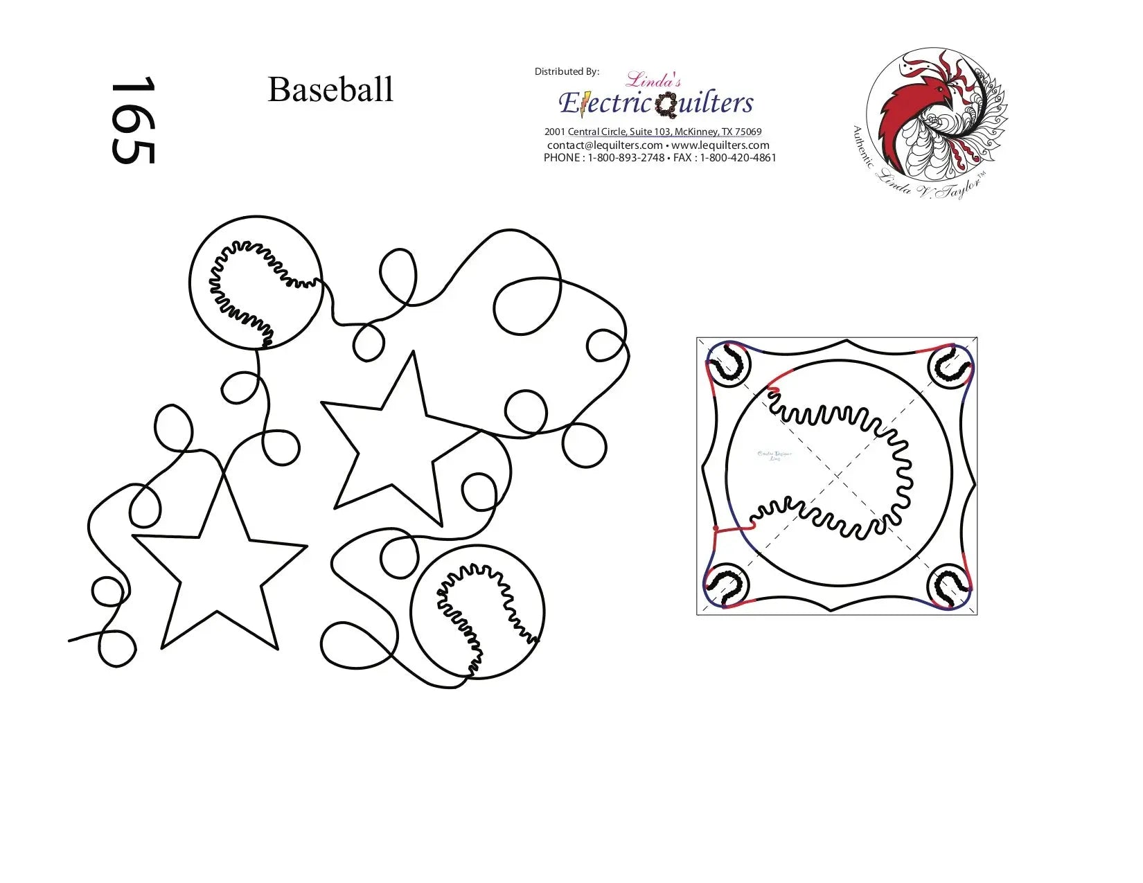 165 Baseball Pantograph with Blocks by Linda V. Taylor