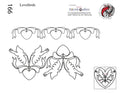166 Lovebirds Pantograph with Blocks by Linda V. Taylor