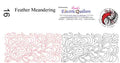 016 Feather Meandering Quilting Pantograph by Linda V. Taylor