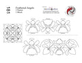 181 Feathered Angels Pantograph with Blocks by Linda V. Taylor