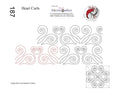 187 Heart Swirls Pantograph with Blocks by Linda V. Taylor