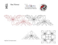 194 Star Flower Pantograph with Blocks by Linda V. Taylor