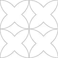 206 Pumpkin Seed Flower Pantograph by Linda V. Taylor