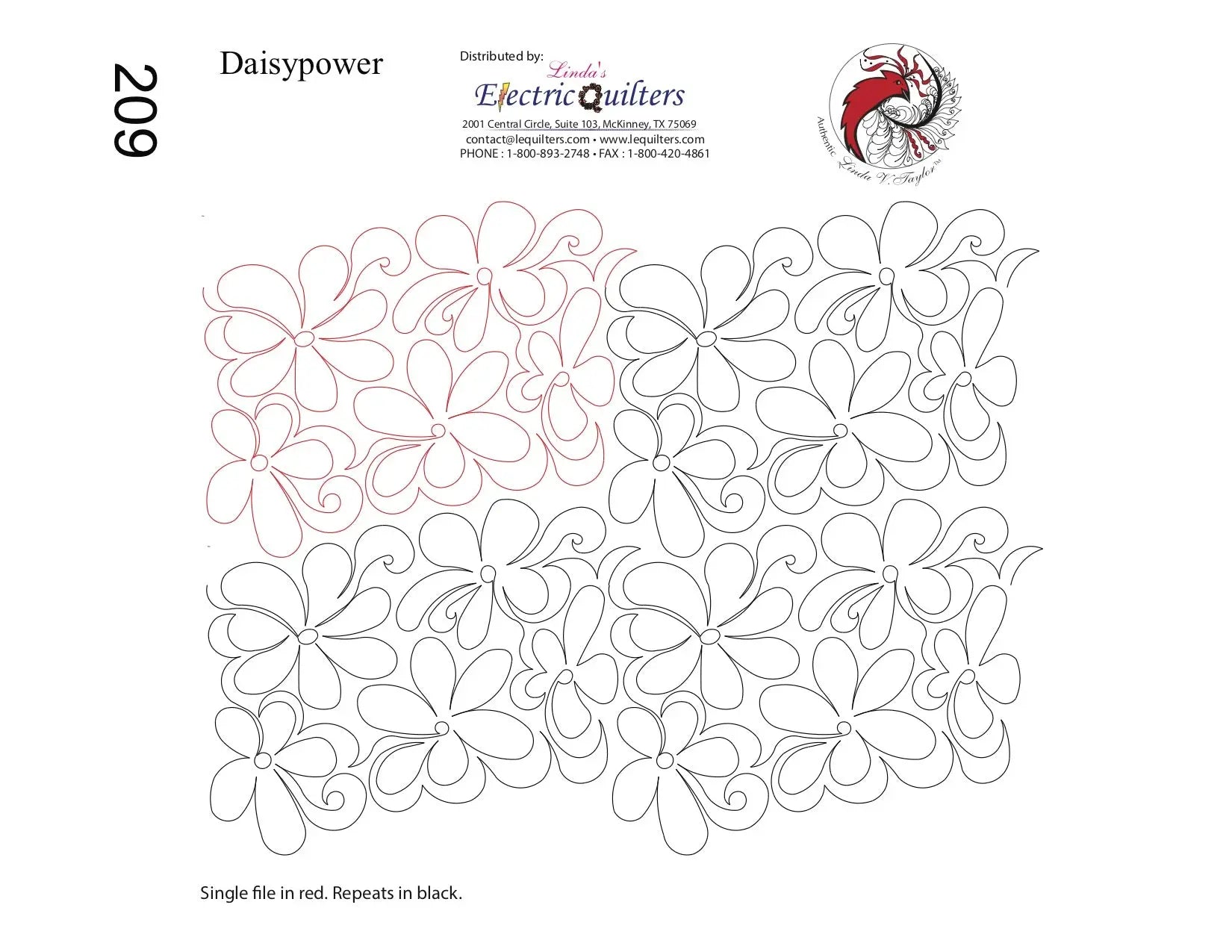 209 Daisy Power Pantograph by Linda V. Taylor
