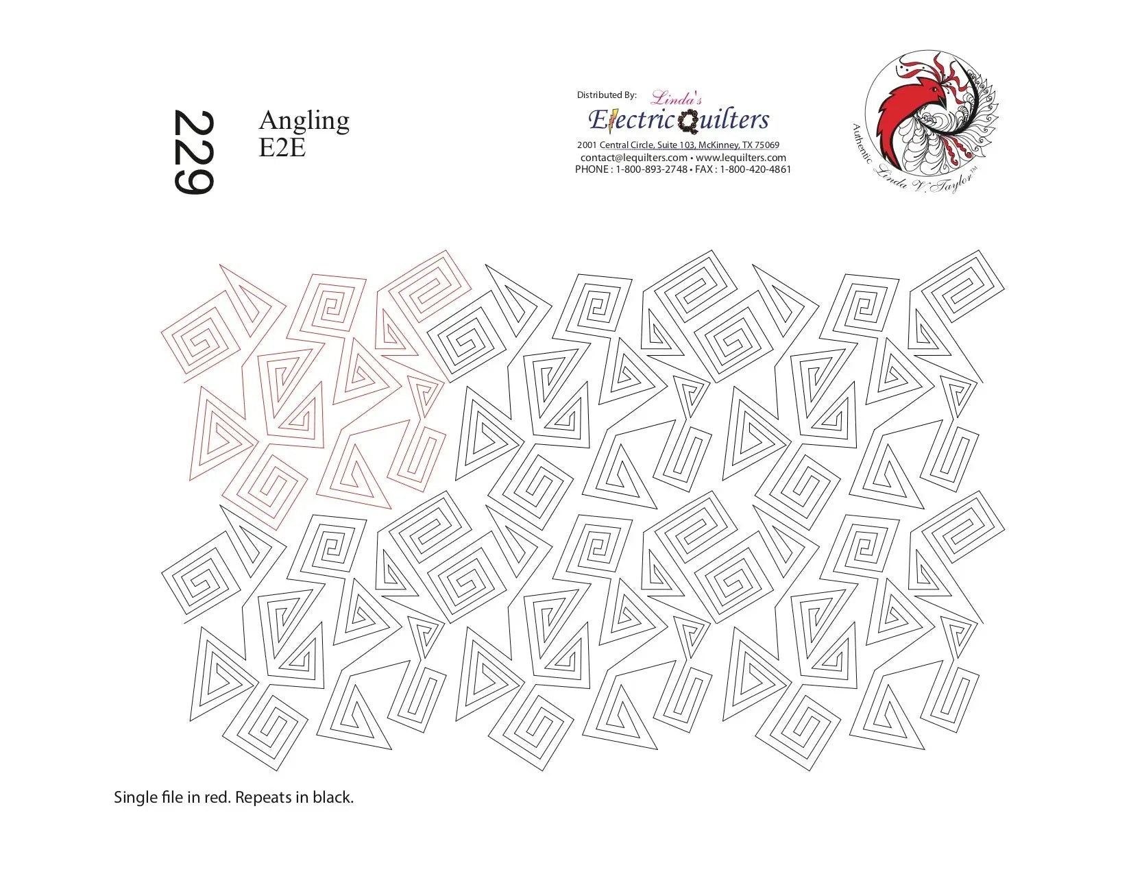 229 Angling Pantograph by Linda V. Taylor